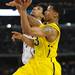 Michigan sophomore Trey Burke takes the ball to the hoop in overtime at Cowboys Stadium in Arlington, Texas on March 29, 2013. Melanie Maxwell I AnnArbor.com
